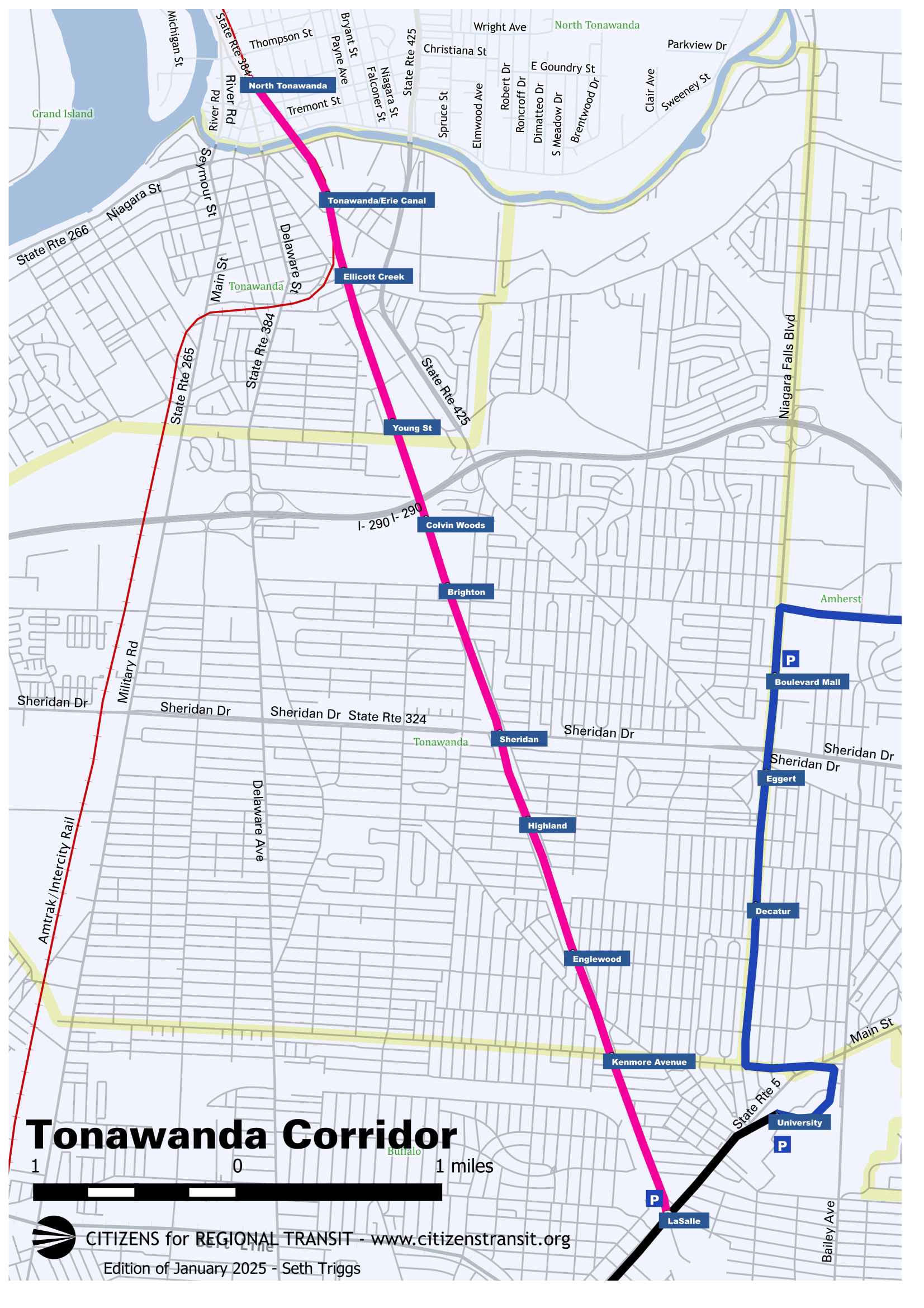 Map of the Tonawanda Extension