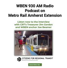 WBEN Interview Podcast on Metro Rail Amherst Extension
